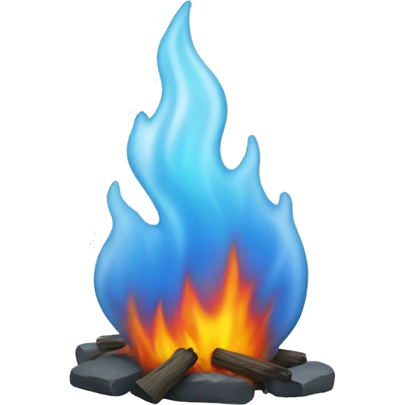 Fire with ice emoji