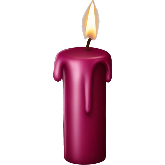 burgundy candle  emoji