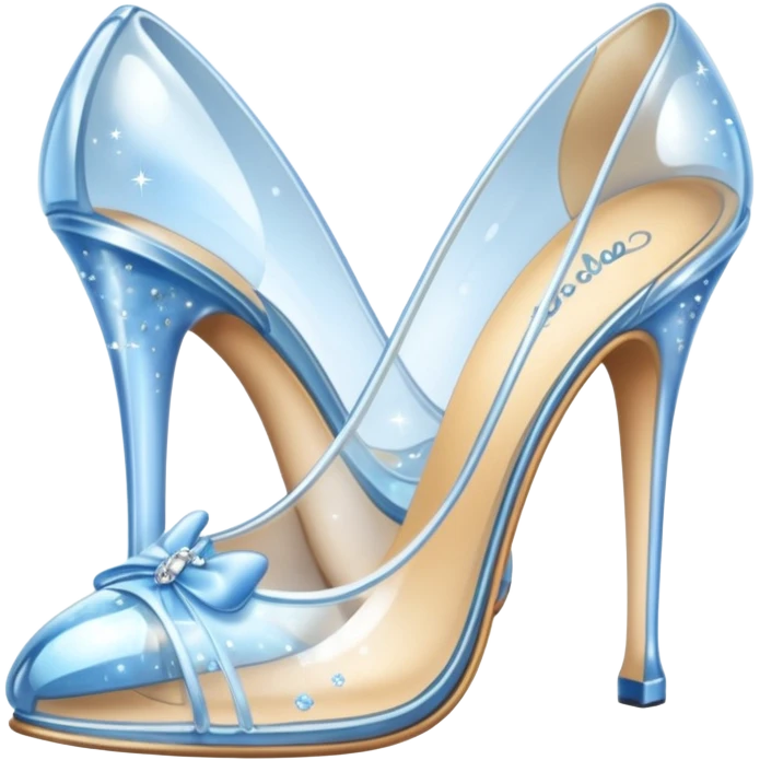Cinderella glass shoes emoji