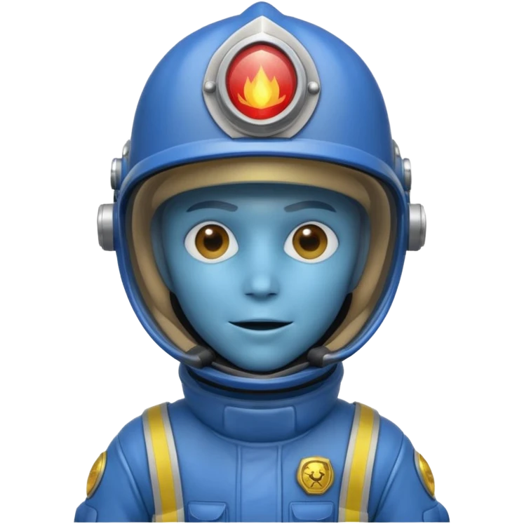 Alien firefighter emoji