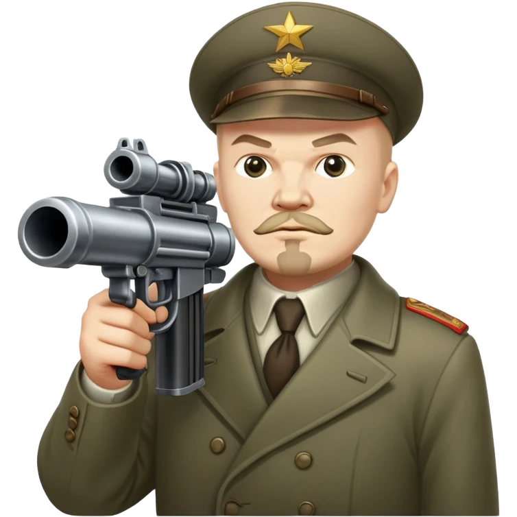 Lenin holding a minigun emoji