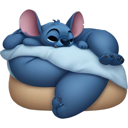 Stitch sleeping  emoji