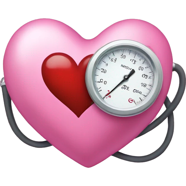 Pink blood pressure  emoji