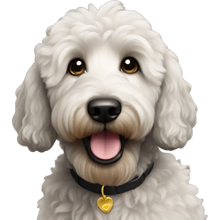 black goldendoodle emoji