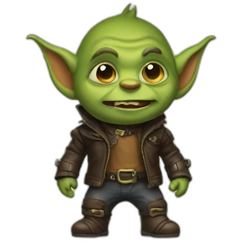 goblin-in-a-leather-jacket emoji
