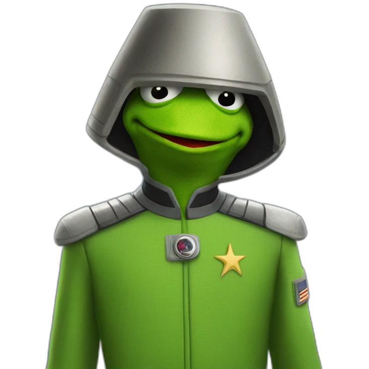 Kermit Starfleet uniform emoji