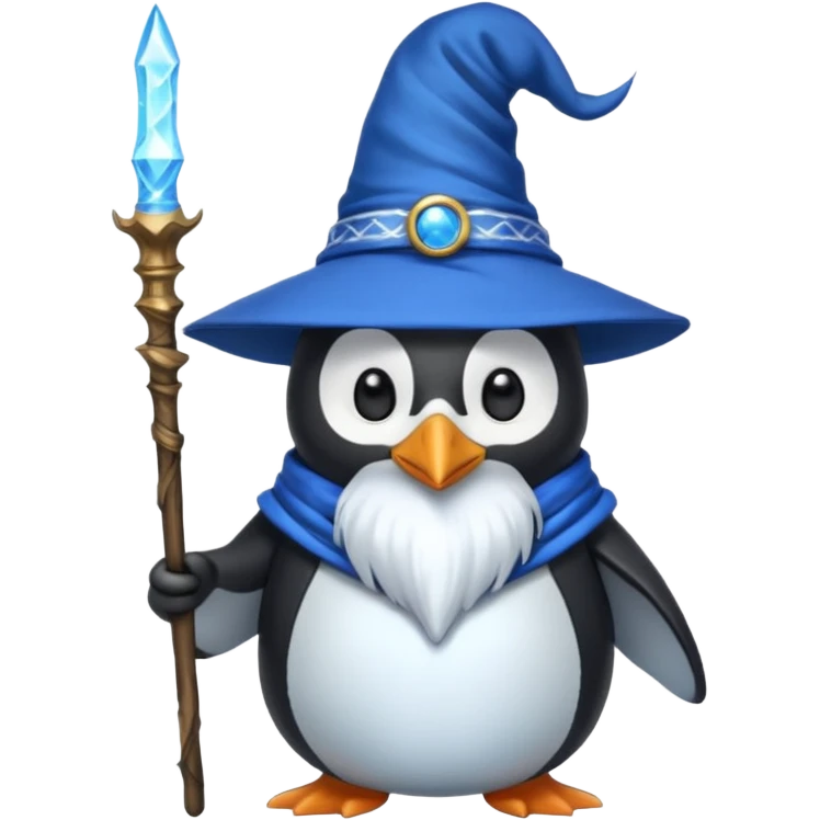 Penguin Wizard emoji
