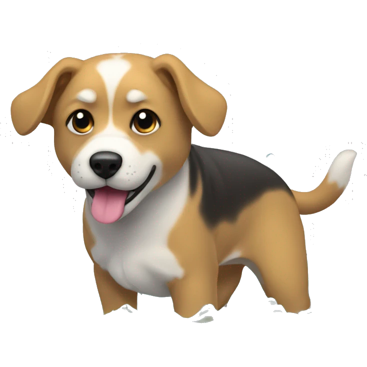 Chien qui tombe dans l'eau  emoji
