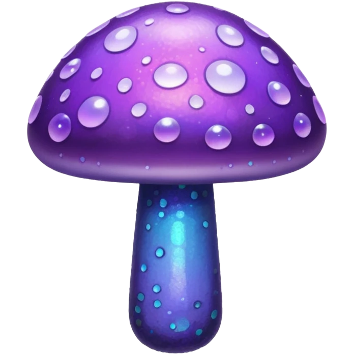 glitter purple mushroom emoji