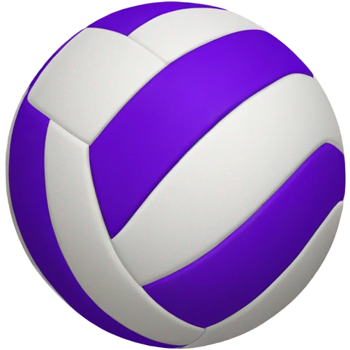 Purple volleyball emoji