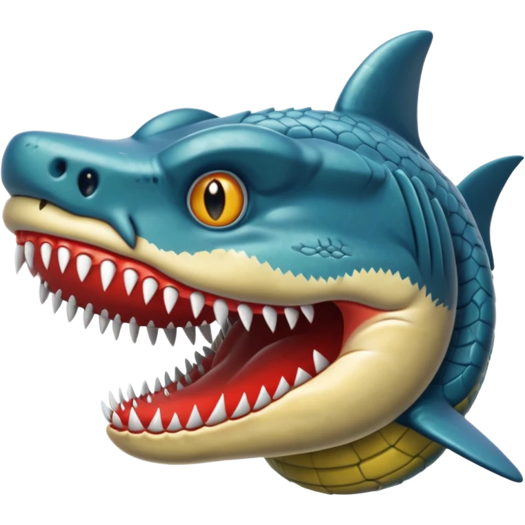 Shark-snake-crocodile-fusion-hybrid emoji