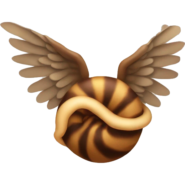 spiral Poop with wings emoji