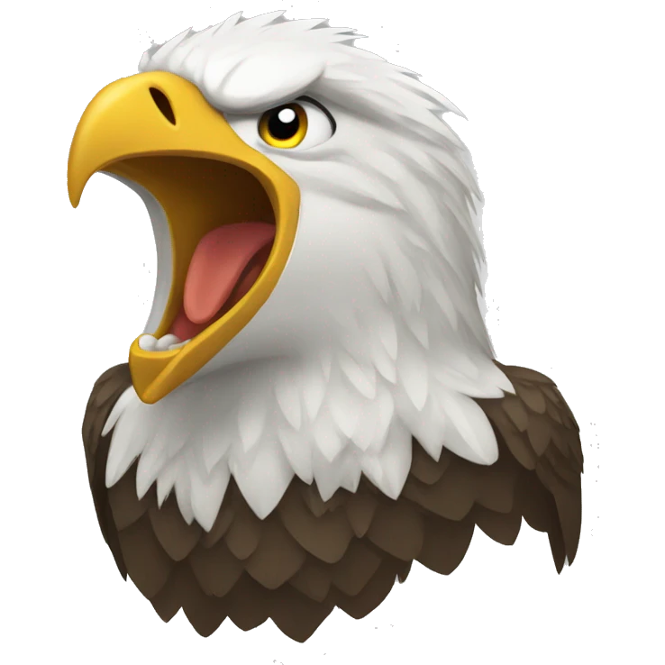 aggressive eagle emoji