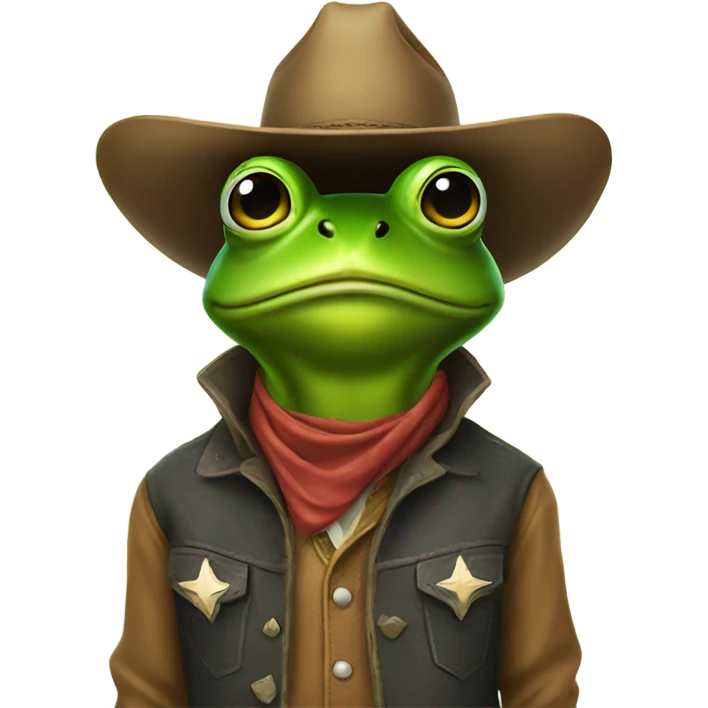 frog cowboy emoji