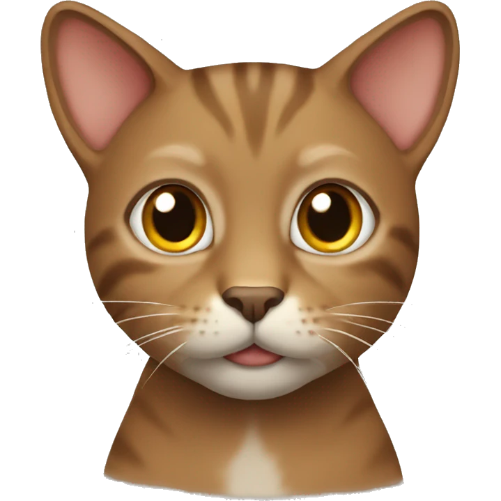 Cat brown  emoji