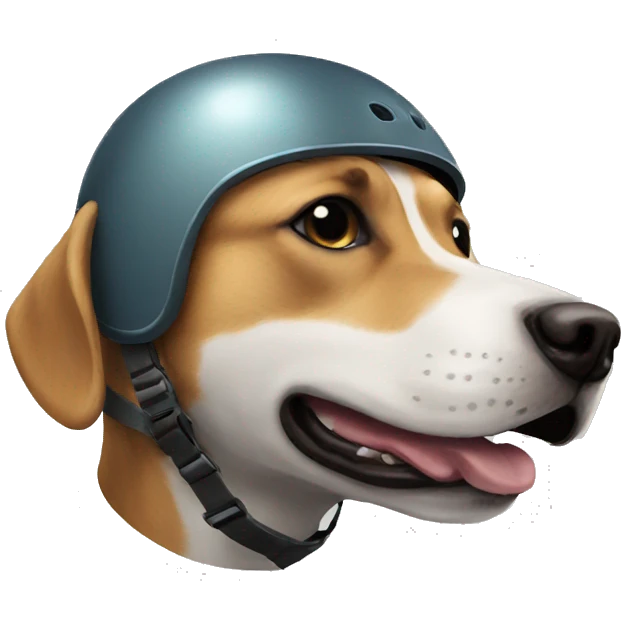 Dog helmet emoji