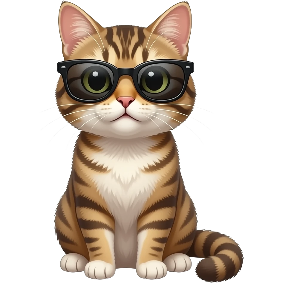 Cat wearing sunglasses emoji