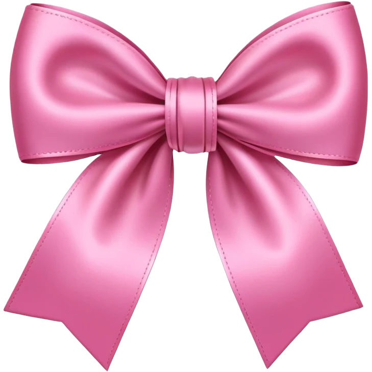 Pink bow emoji