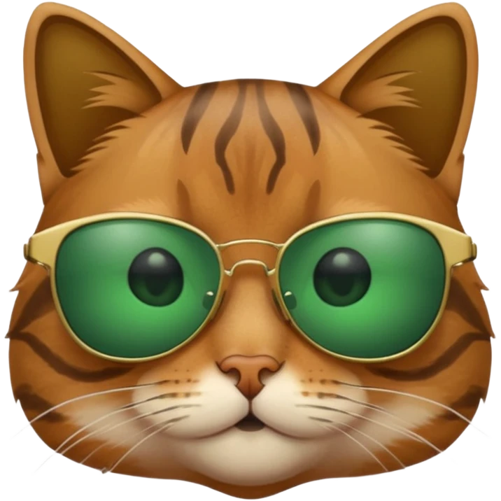 Cat wearing sunglasses emoji