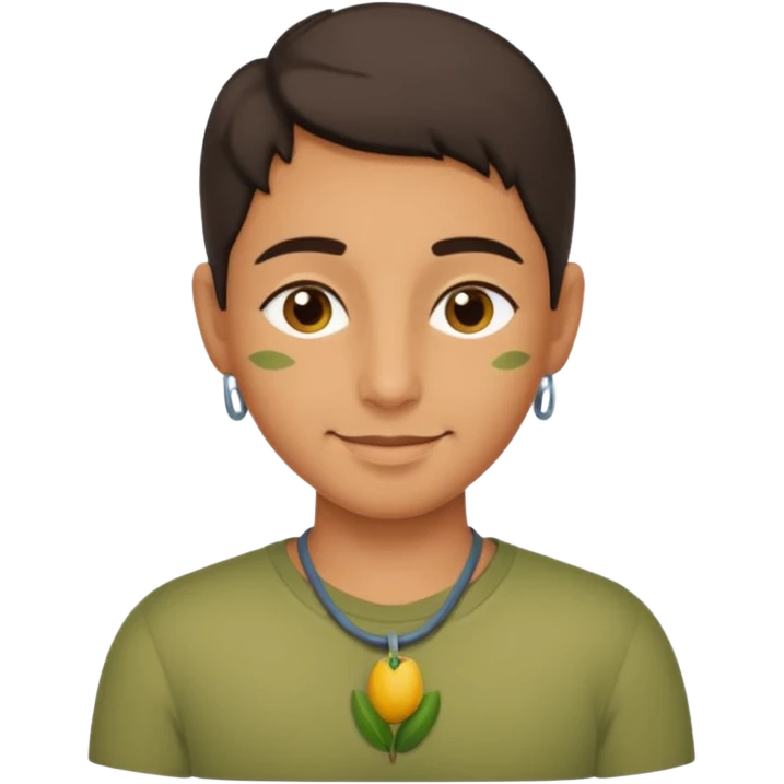 EliNi göğsine koyup rahatlayan huzurlu emoji