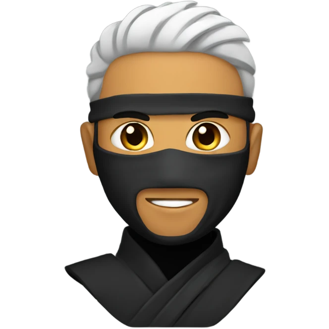 ninja with a low taper fade emoji