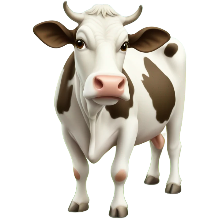 cow in a pasture emoji