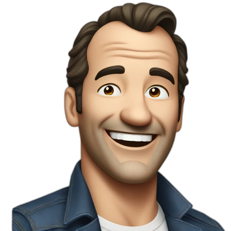 jean-dujardin-laughing emoji