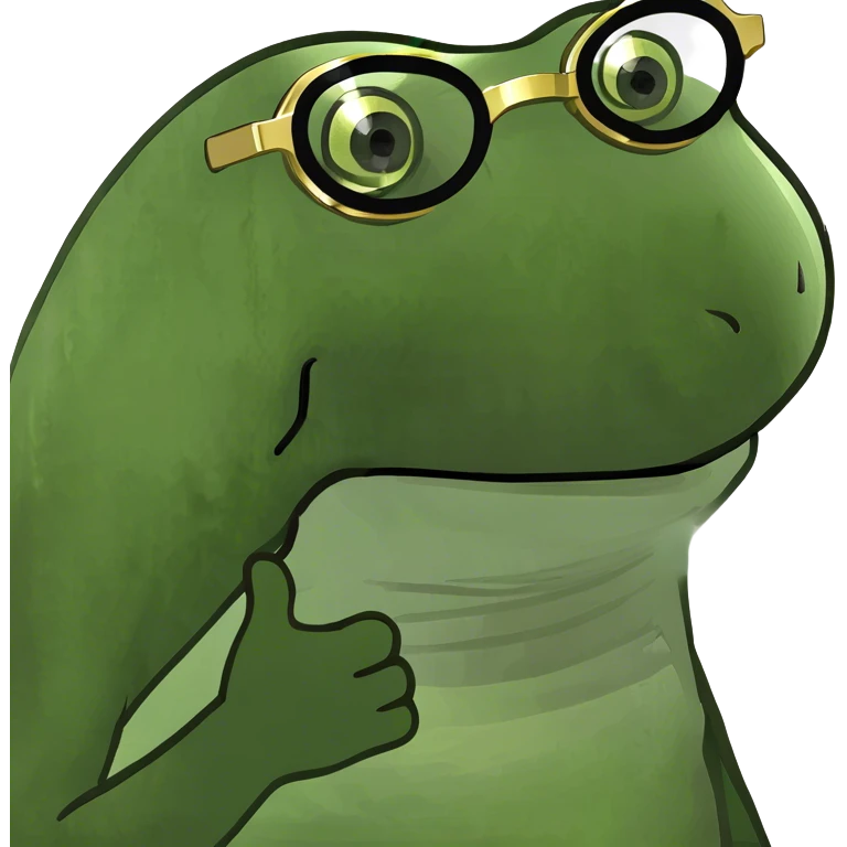 clear glasses with gold rims emoji