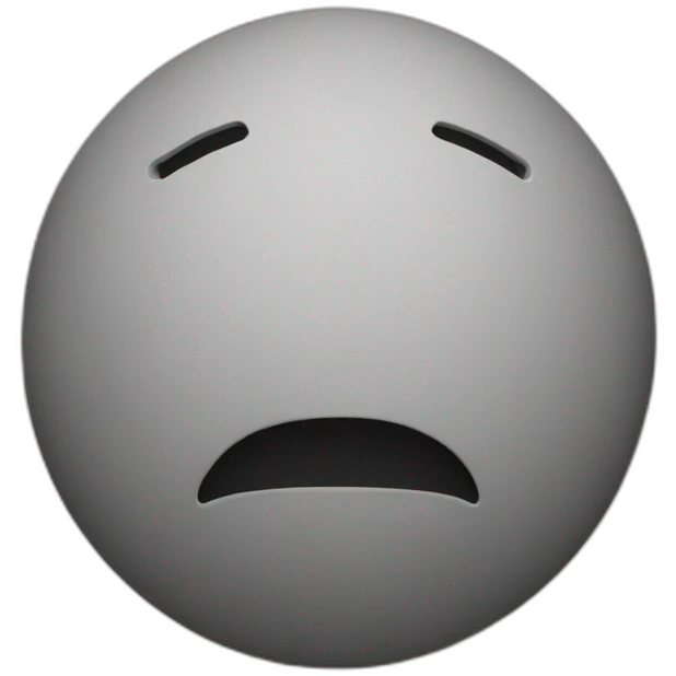 3d sphere without face emoji