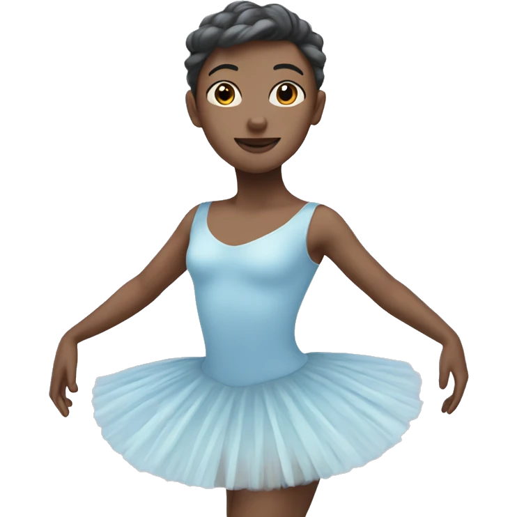 pastel blue ballet emoji