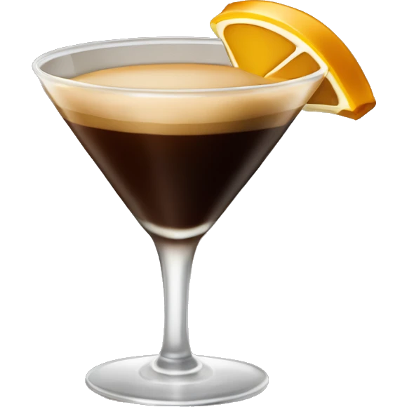 an espresso martini drink emoji