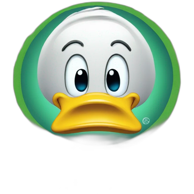 Donald duck money emoji
