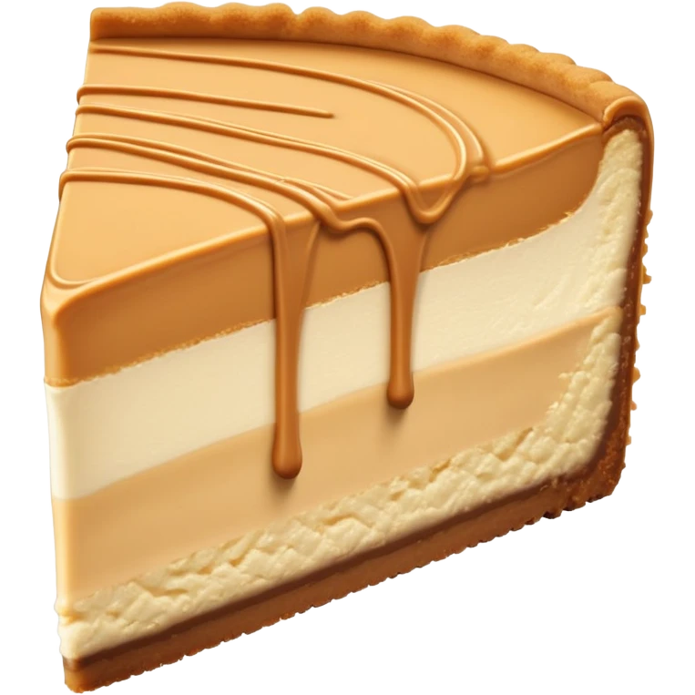 Peanut butter cheesecake slice emoji