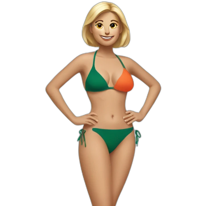 Macron bikini emoji