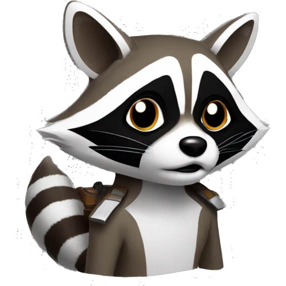Rocket racoon emoji