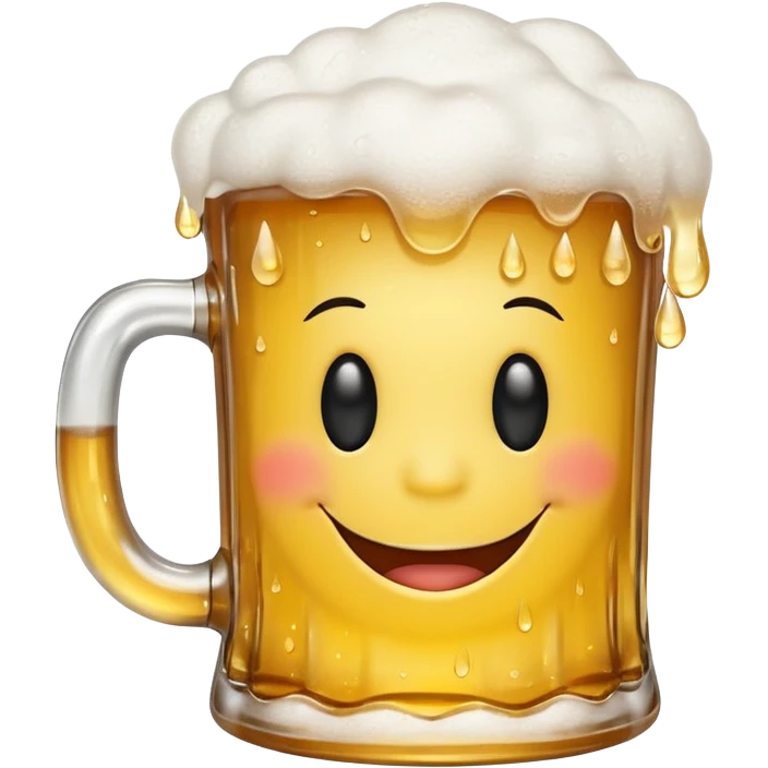 smiley drinking beer emoji