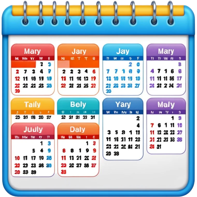 I want an emoji for a slack app that covers a weekly rotation - so something that has a calendar or depicts incidents or monitoring emoji