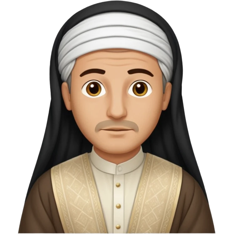 Portrait of a male Iraqi civilian with a neutral expression 1980 emoji