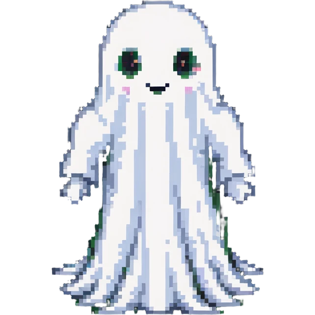 ghost with soft outline emoji
