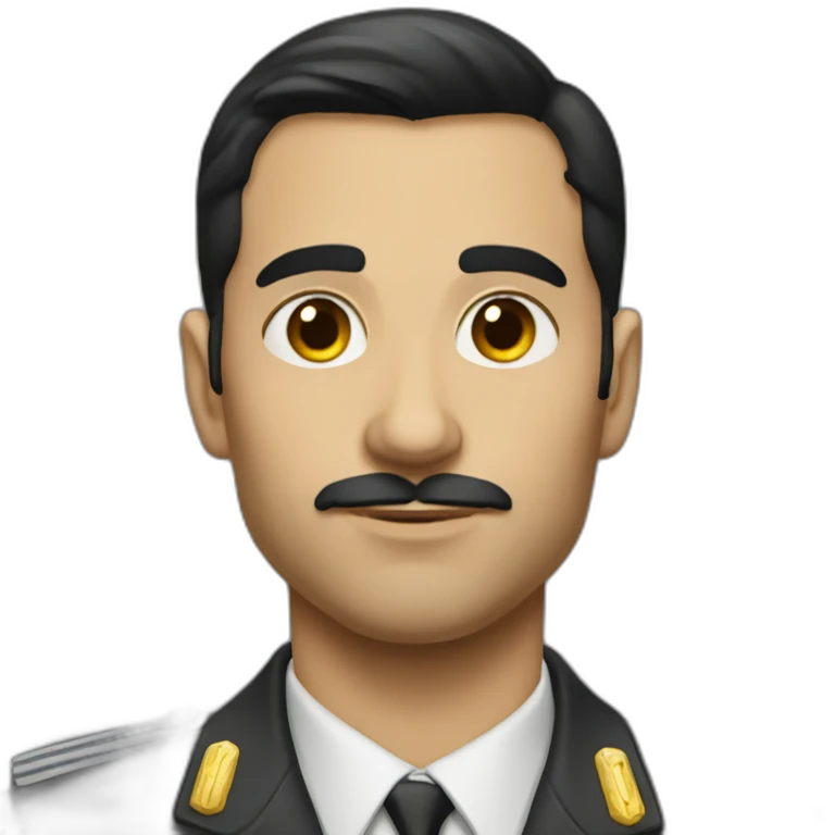 gay kgb with dark hair emoji