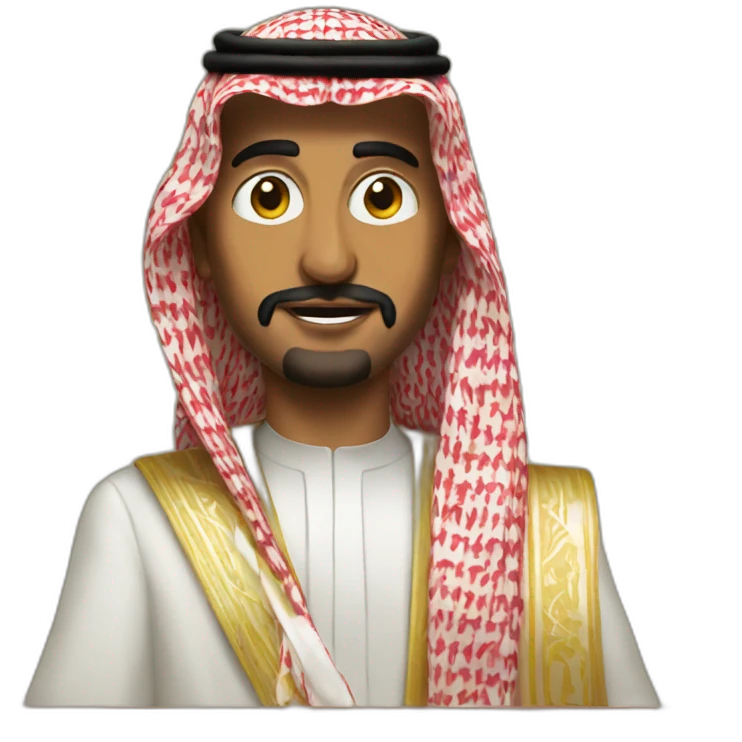 saudi prince delivers a speech at podium emoji