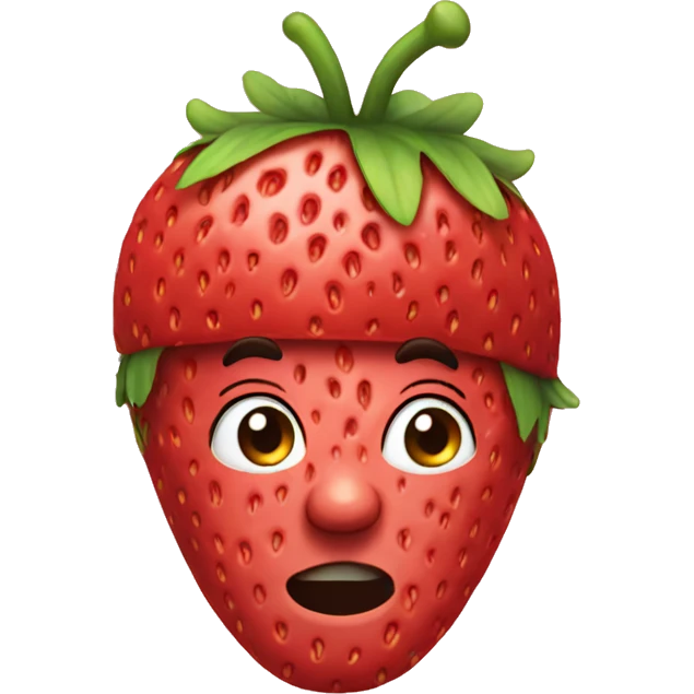 Strawberry hat  emoji