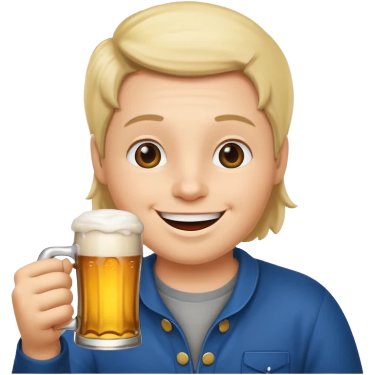 tchoupi buvant une bière  emoji