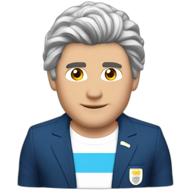 Javier Milei presidente argentina 2024 peluca emoji