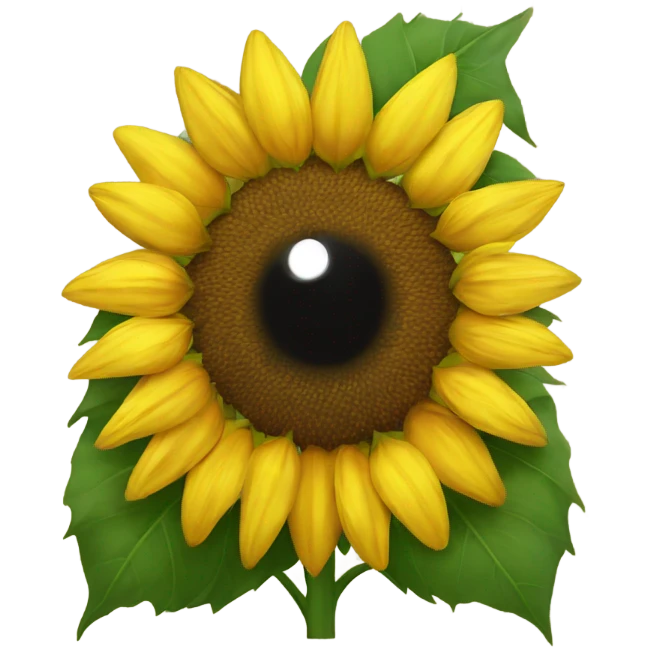 Sunflower with eyes  emoji
