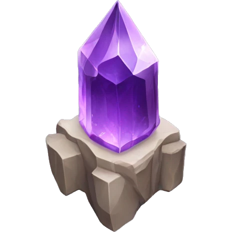 Charged amethyst tower crystal emoji