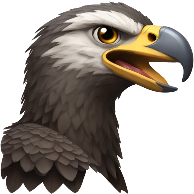 Mobkey-eating eagle emoji