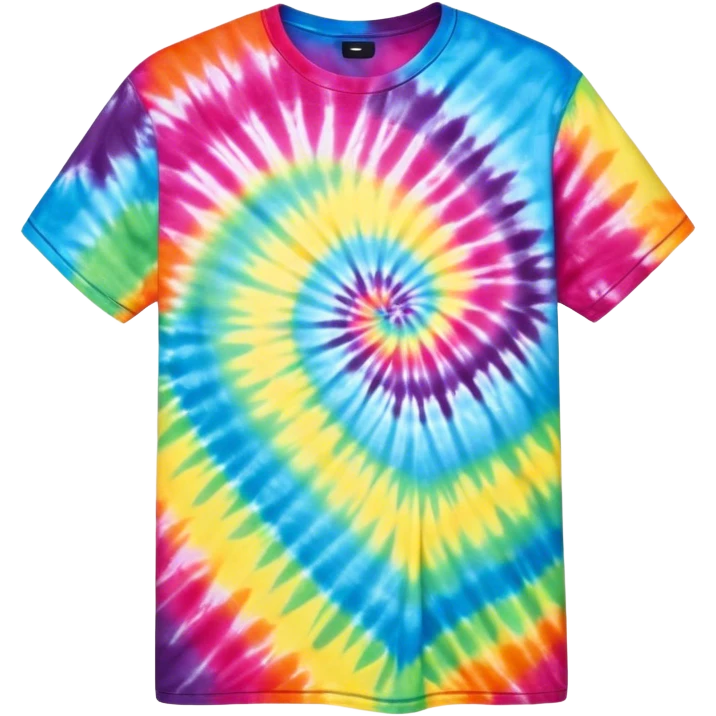 tie dye shirt emoji