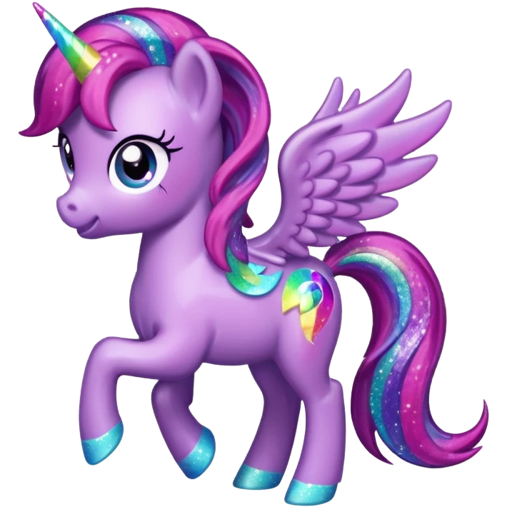 My Little Pony logo sparkly emoji