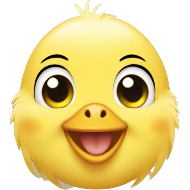 baby chick smile laugh emoji